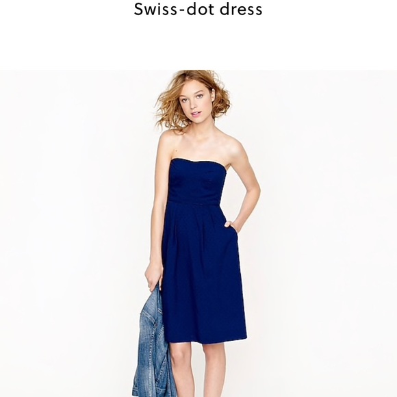 J.Crew Swiss Dot Strapless Dress - Picture 8 of 8